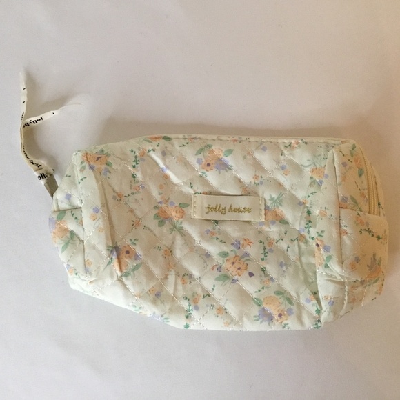 Floral Quilted Cotton Cosmetic Bag Toiletry Bag 3 pack - Picture 6 of 6